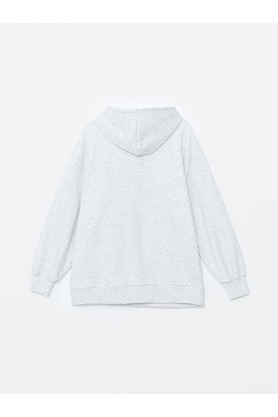 LC Waikiki XSIDE ACTIVE Hanorac oversize pentru femei, cu glugă, imprimat, cu fermoar