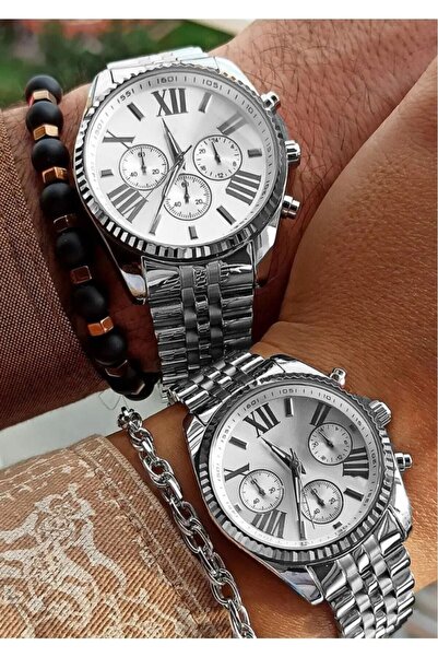 Leerybee Özel Kutulu Kalp Tasarımlı Metal Çift Kombin Saatleri Sevgiliye Yild...