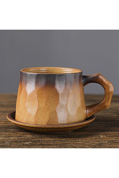 MIBRU Coffee ceramic cup with plate 230ml