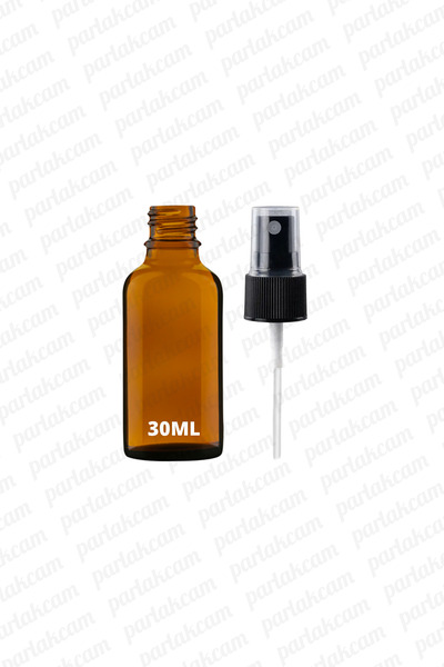 30ml Amber Black Spray Head Amber Bottle 30cc Spray Cologne and Disinfectant Bottle 1pc