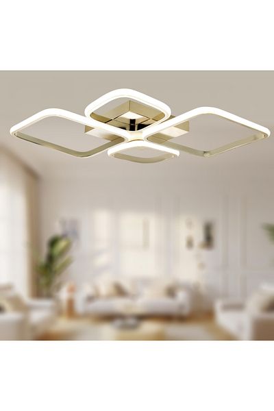 TT AYDINLATMA TT050-FSR TT Lighting (3 ألوان وحدة إضاءة) نمط الماس الفرنسي الأصفر مطلي 4 LED الثريا