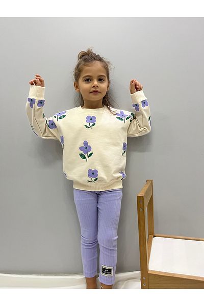 eloşkids Girl's Long Sleeve Interlock Pajamas Set