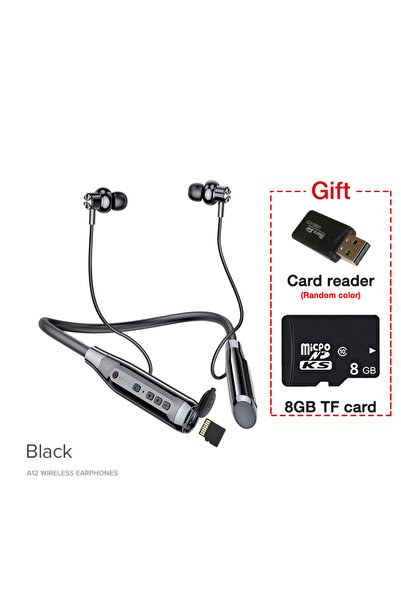 Choice سماعات أذن لاسلكية من إيرديكو، لون أسود، تدوم حتى 100 ساعة، صوت جهير ق...