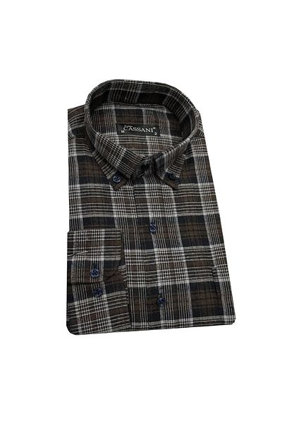 FABİO CASSANİ Ανδρικό πουκάμισο Fabio Cassani Winter Cashmere-6937