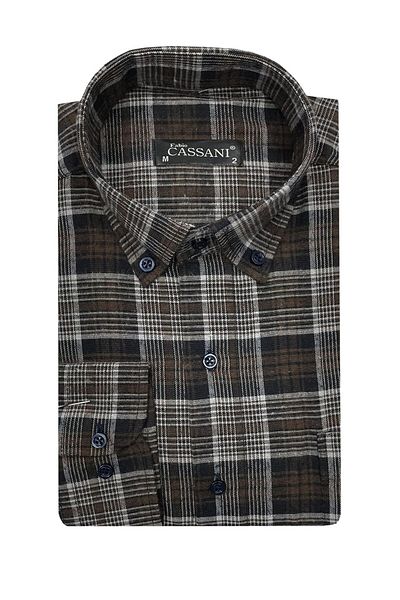 FABİO CASSANİ Ανδρικό πουκάμισο Fabio Cassani Winter Cashmere-6937