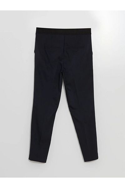 LC Waikiki Lcw Vision Navy Blue Elastic Waist Carrot Cut Women's Trousers
