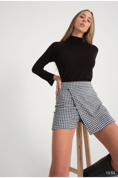 MODA CAN ZEHRA KAZAYAĞI ŞORT ETEK