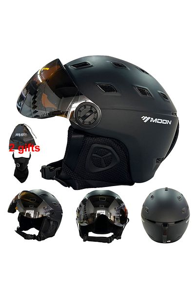 Choice M Black Moon Skiing Helmet Goggles Integrally-molded Pc Eps High-quality Ski Helmet Outdoor Sports S