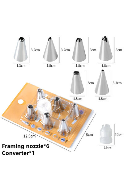 Choice 7 قطع - مجموعة واحدة من أكياس الأنابيب المخصصة للاستخدام مرة واحدة، فو...