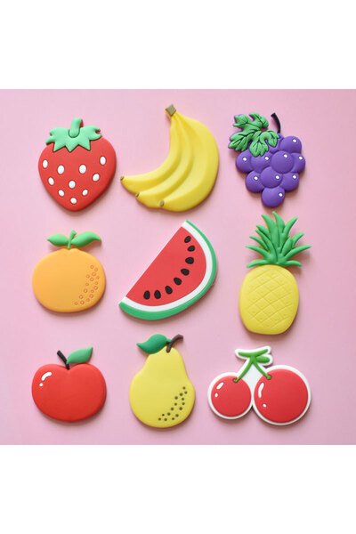 Choice 9pcs 9pcs Cute Cartoon Fruit Magnets: Add Colorful Fun to Your Fridge ...