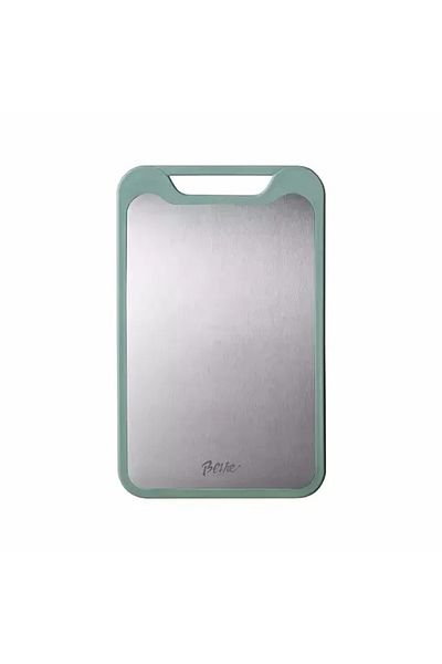 Choice S Green 1pc Cutting Board Two Sides Of Stainless Steel And Plastic Dual-purpose Multifunctional Cut