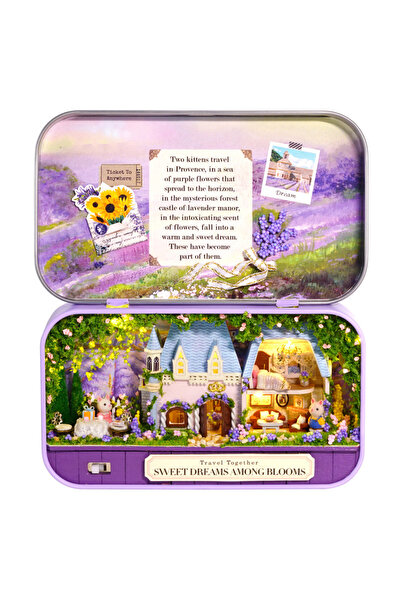 Choice صندوق Q-010 مسرح خشبي صغير لبيت الدمية صندوق تجميع أحجية ثلاثي الأبعاد...