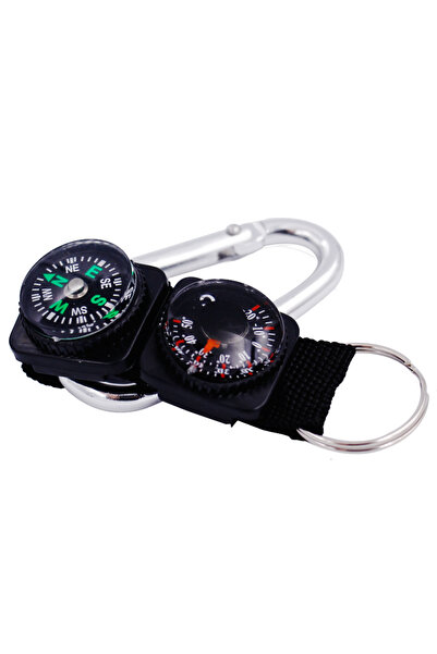 Choice Mini Keychain multifunction Camping Compass Thermometer Outdoor Climbing Temperature tester helpi...