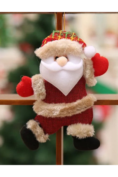 MOJE MORE 1 Adet Dekoratif Asılabilir Yılbaşı Süsü Noel Baba, Kardan Adam, Ge...