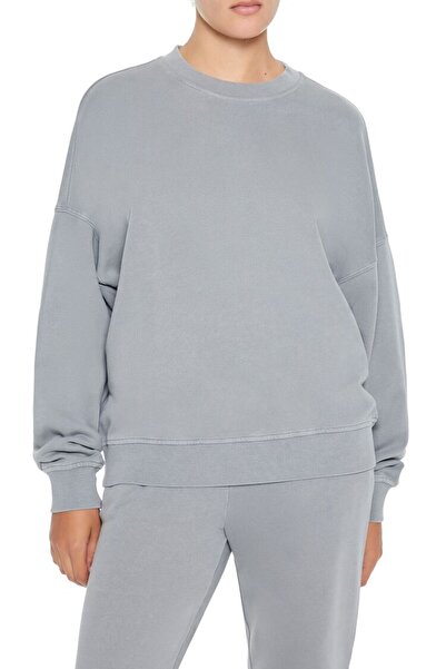 Forever 21 Fransız Terry Crew Sweatshirt