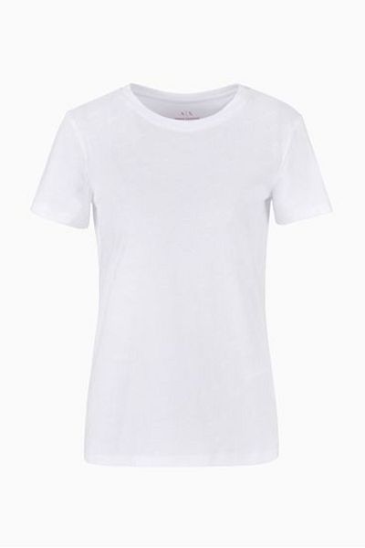 Armani Exchange Дамска тениска с лого - бяла