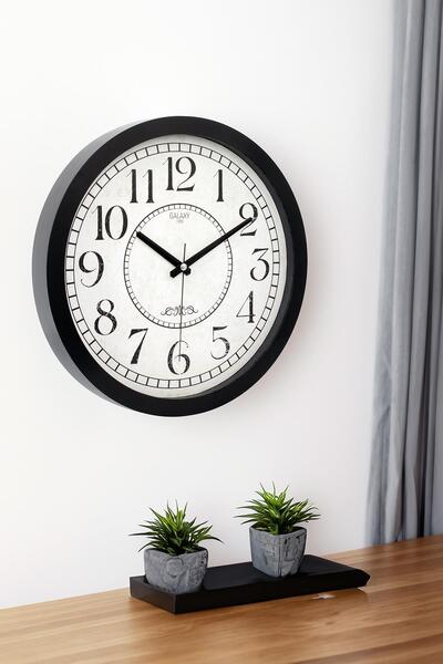 GALAX SİYAH LATİN RAKAM DUVAR SAATİ 35 CM