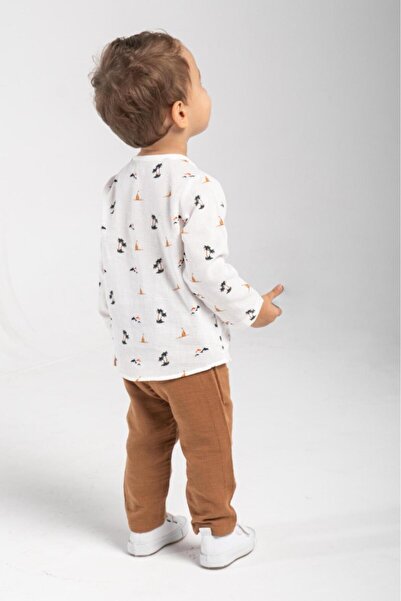 Çelix Kids Erkek Bebek&çocuk %100 Pamuk Müslin Bayramlık 2'li Takım