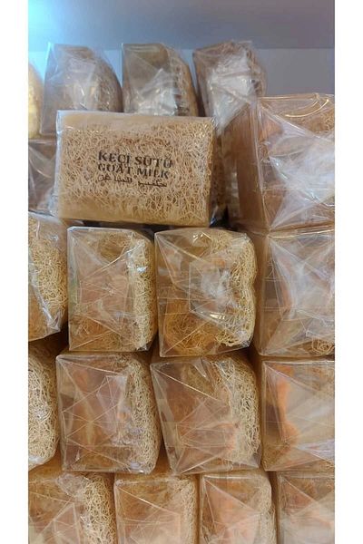 SABUNCU BABA 100% Natural Pumpkin Fiber Goat Milk Soap -120 Grams