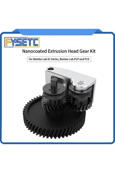 Choice For Bambu X1/P1P CNC Nanocoated Extrusion Head Gear Kit High Quality 3d Printer parts for Bambu 3...