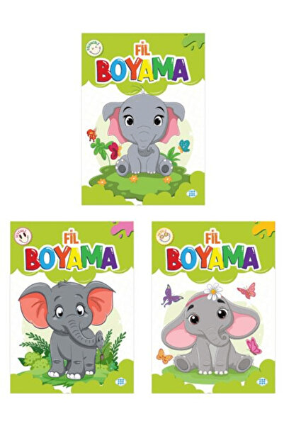 dokuzyayinlari Elephant Coloring Set (3 Books) / Collective / Nine Children /...
