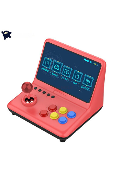 Choice Red 64G Powkiddy High Definition 9 Inch Arcade Joystick Nostalgic Home Game Console Hdmi Three Swor