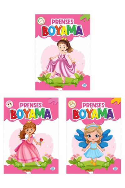 dokuzyayinlari Prenses Boyama Kitabı (3 Kitap) / Kolektif / Dokuz Çocuk / 878...