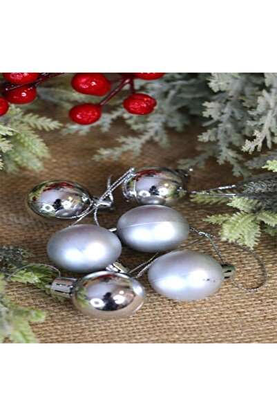 DÜVENCİ TİCARET Ornament pentru bradul de Crăciun, set de 6 bile de 3 cm