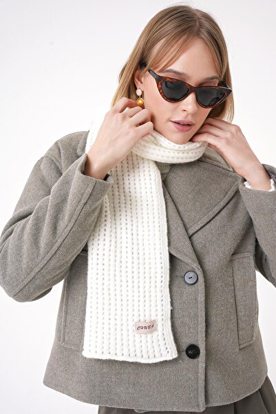 CHUBA Eșarfă de damă din tricotaje moi cu model alb - 25W5003