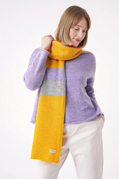 CHUBA Şal moale pentru femei Bloc de culoare galbenă - 25W5002