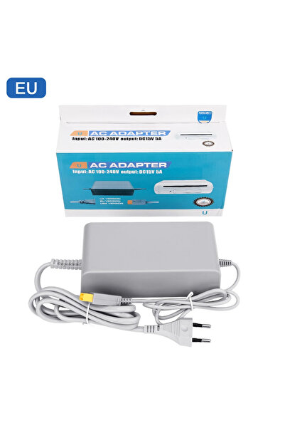 Choice EU PLUG NEW For Nintend Wii U WiiU Game Consol Adapter 100-240V 15V 5A Home Wall Power Supply AC Cha