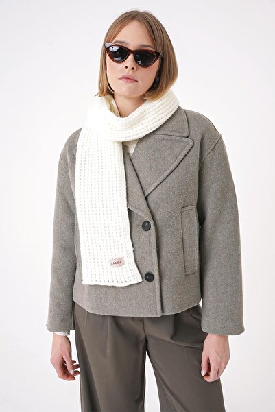 CHUBA Eșarfă de damă din tricotaje moi cu model alb - 25W5003