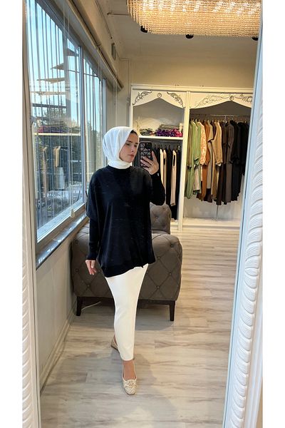 Invee 6248 تونيك تريكو/جاز أسود