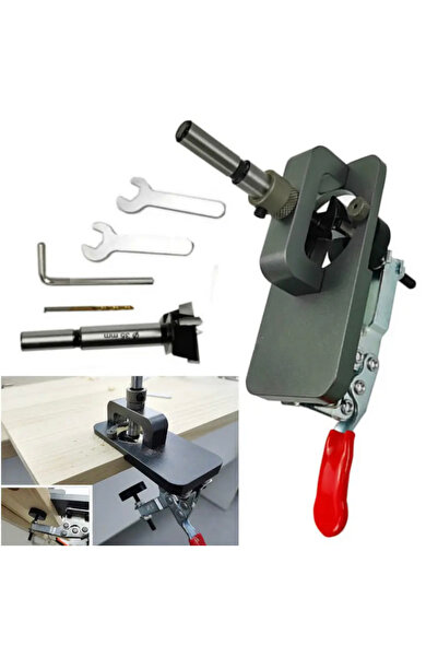 BGA Marangoz 35mm Menteşe Mengene Jig Ağaç Işleme Delik Delme Kılavuzu Menteş...