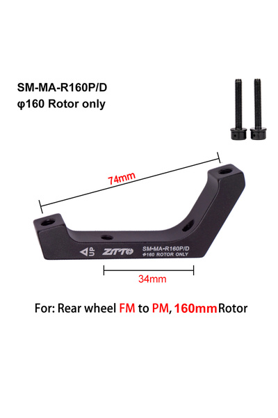 ZTTO R160 Gravel Road Bike Brake Adapter Flat Mount 34mm 71mm To Post Mount 7...
