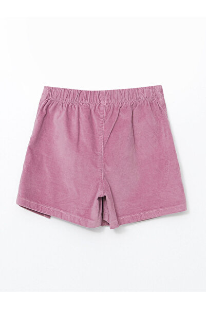 LC Waikiki Özmarka Yeni Sezon Beli Lastikli Kadife Kız Çocuk Şort Etek