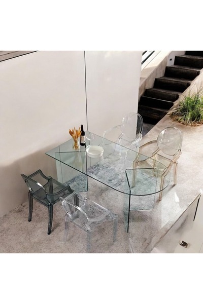 Genel Markalar Lüx Pleksi 1 Kalite Modern Şeffaf Özel Akrilik Mobilya Pleksi Masa Yemek Masası