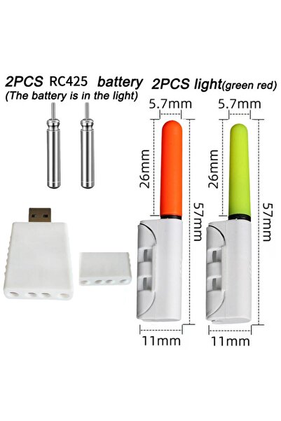 Choice عصا صيد إلكترونية مضيئة تعمل ببطارية ليثيوم CR425 3.6 فولت، مزودة بمصب...