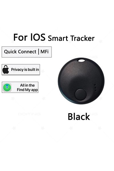Choice Black New Mini Smart Tag, Bluetooth Luggage Tracker. Works with Apple Find My (iOS Only), Item Locat