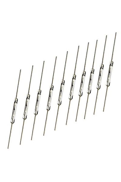 Si Tai&SH 10pcs N/O Reed switch Magnetic Switch 2 * 14mm Normally Open Magnetic Induction switch For Arduino