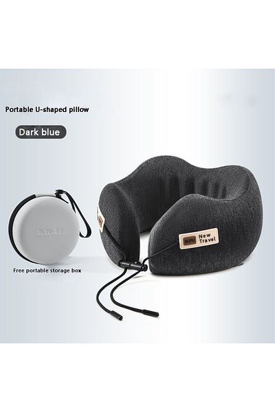 Choice Dark Gray U Shaped Memory Foam Neck Pillows Soft Slow Rebound Space Travel Pillow Sleeping Airplane
