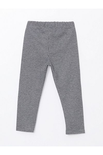 LC Waikiki Lcwk Crew Neck Long Sleeve Plaid Girls' Leggings