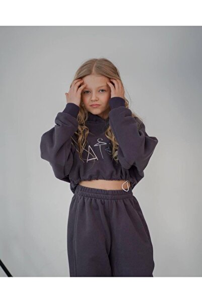 KOKOŞ BEBEK Latte Crop Tracksuit Set | Between 4/10 Years