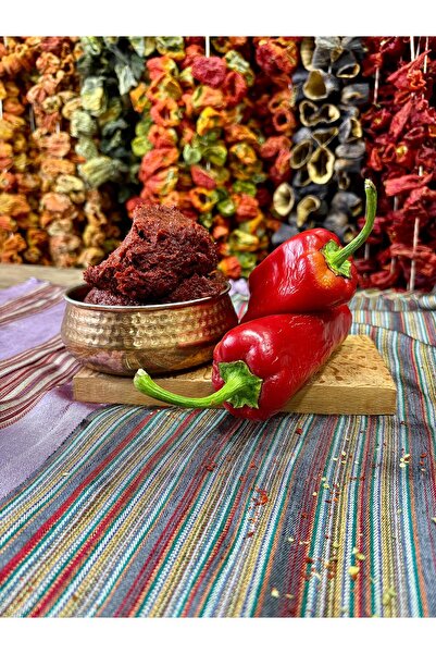 gazisofraantep Orta Acı Biber Salçası -antep Yöresi Ev Yapımı Doğal–1 Kg