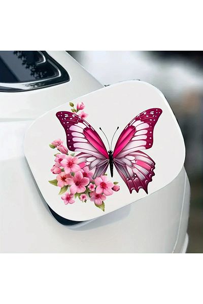 Choice Butterfly and Flowers Car Stickers Waterproof Vinyl Decals Suitable for Auto Fuel Tank Bumper Win...