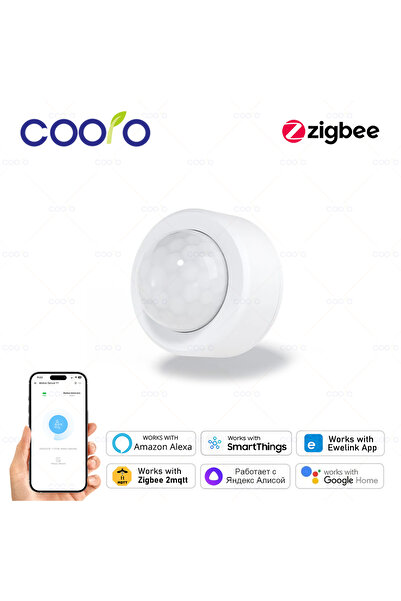 Choice جهاز استشعار الحركة Zigbee Mini PIR كاشف الحركة البشرية بالأشعة تحت ال...