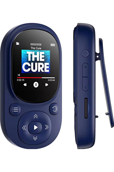 Choice 32 GB Blue 32GB MP3 Player back Clip, Mini Portable Music Player FM Radio, with Recording Function,