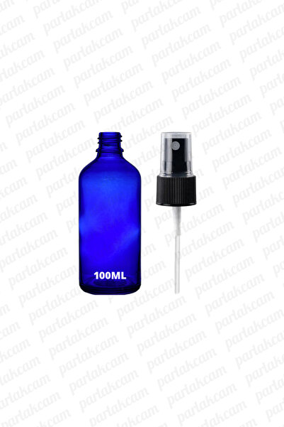parlakcam 100ml Mavi Siyah Sprey Başlıklı Mavi Şişe 100cc Fısfıs Kolonya ve D...