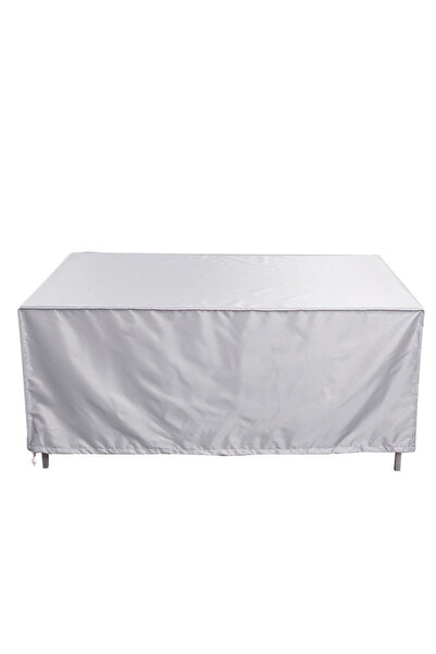 Choice غطاء أثاث خارجي فضي 210D مقاس 180x120x74 سم، غطاء حديقة تراس مقاوم للم...