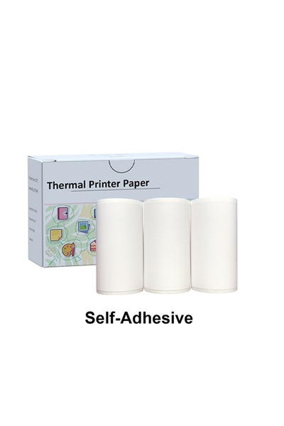 choice2 WhiteSticker-3Rolls 53mm Mini Thermal Printer Stickers Paper, Multico...